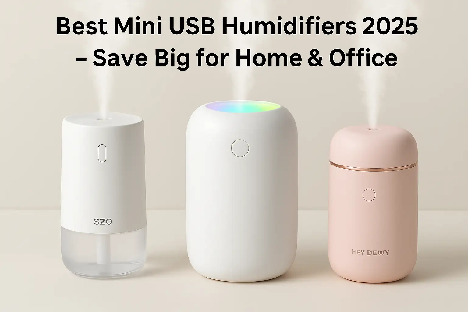 Read more about the article Best Mini USB Humidifiers 2025 – Save Big for Home & Office